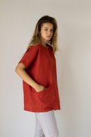 Ľanová tunika Eliza s krátkym rukávom