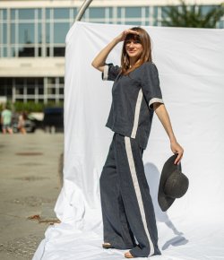 Sofist wide-leg pants with stripes