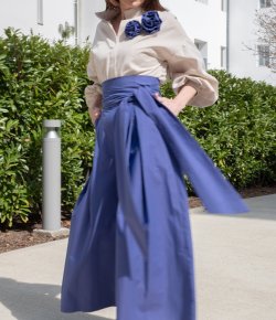 Ninja wide-leg pants made of exclusive cotton