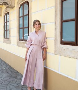 Ninja cropped linen pants