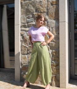 Linen balloon pants Brno