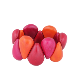 Pulsera Tagua RosaNaranja