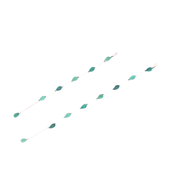 Delicate Lagrimas Verde Silver Náramky