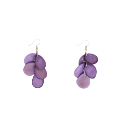 Aretes Dlhe lupene Lila Claro