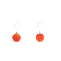 Aretes Lentils Naranja