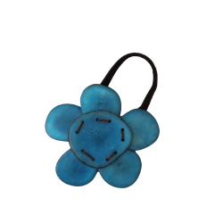 Gumička do vlasov/detský náramok kvietok Tyrkys