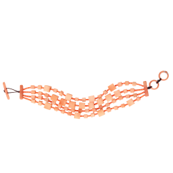 Pulsera Cubos 4 Papaya