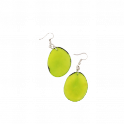 Aretes Simple Verde Vivo