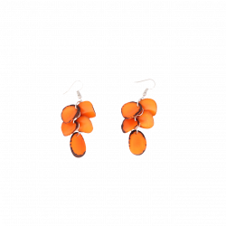 Aretes Dlhe Lupene Naranja