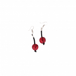 Aretes Ceresne Rojo