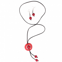 Set Privesok Tagua Lak Rojo