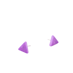 Aretes Triangulos 1cm Lila