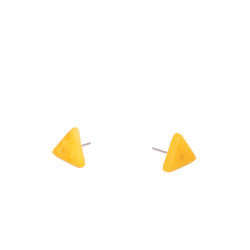 Aretes Triangulos 1cm Amarilla