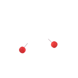 Mini Dobky Matne Rojo